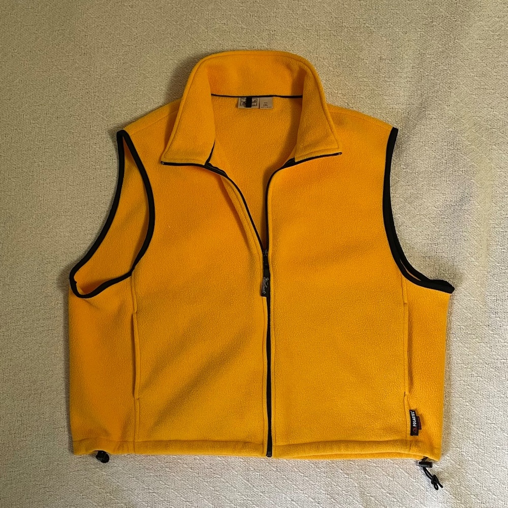 Woolrich Polartech Fleece Vest. Yellow. 2XL.